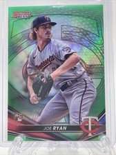 2022 Bowman’s Best Joe Ryan Green Refractor #’d/99 Minnesota Twins RC!!!