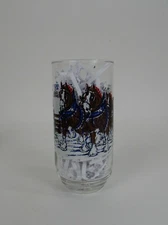 1995 Anheuser-Busch Budweiser Clydesdales Glasses Tumblers Holiday