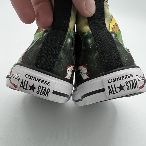 CONVERSE LOONEY TUNES MARVIN THE MARTIAN SHOES TODDLER SIZE 5 HI TOP BLACK EUC - Picture 11 of 13