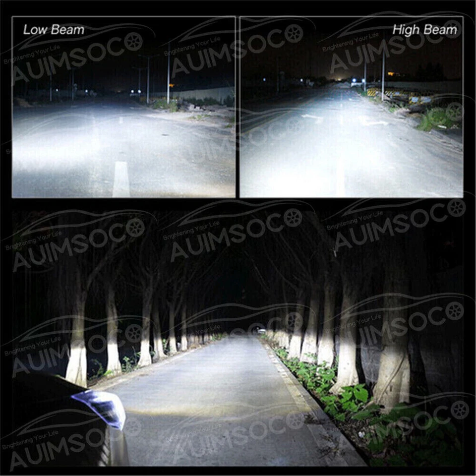 For Chevy Silverado 1500 2500HD 2007-2020 White LED Headlight HIGH/LOW Bulbs Kit - Image 4 of 4