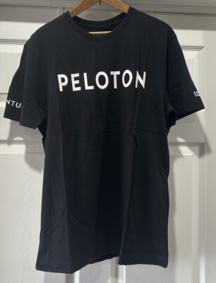 Peloton Men's 100 Century Black Short Sleeve T-Shirt NEW Cotton Sz M