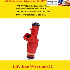 OEM Bosch Fuel Injector 1994-1997 Mercedes Benz SL320 3.2L