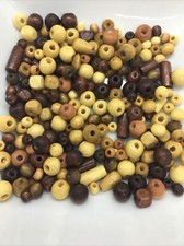 Assorted Lot Wood Beads Multi-Color Sliders Spacers 131 Free Ship US Seller