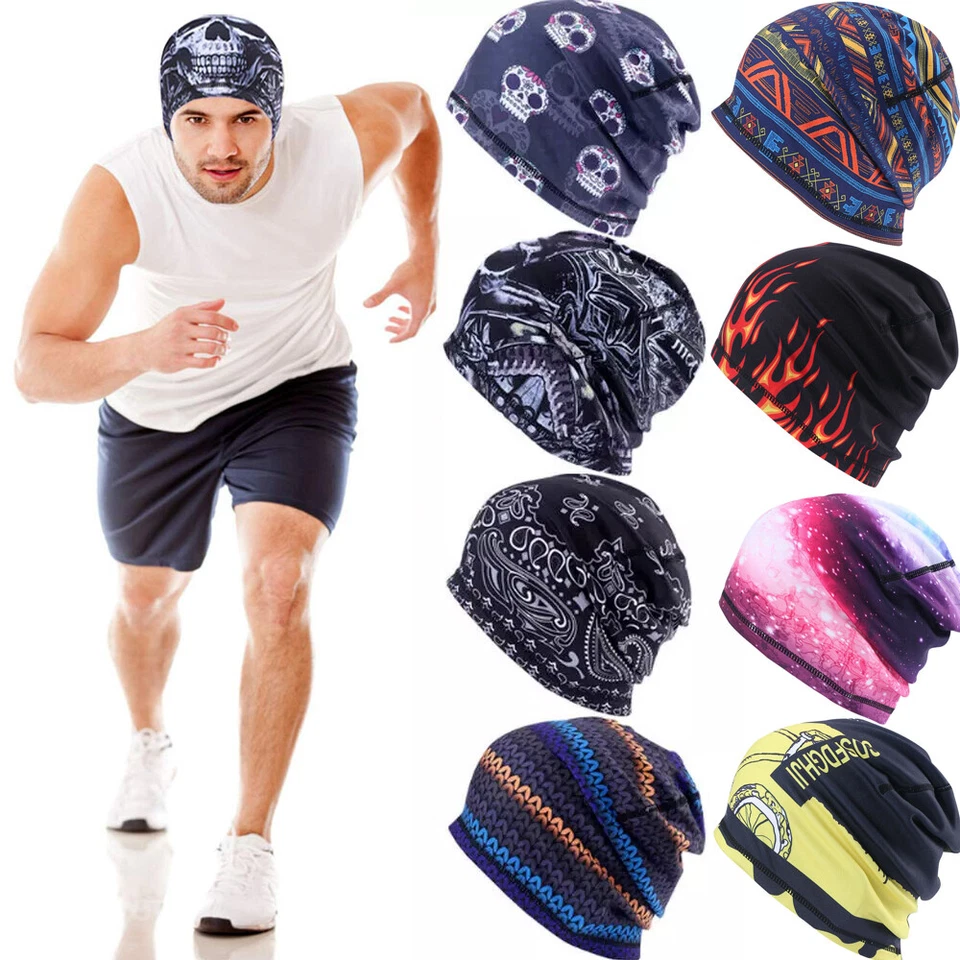 Gorro de invierno polar para hombres/mujeres ciclismo correr a prueba de viento gorra delgada calavera Foto 2 de 4