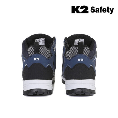 K2 Mens Safety Shoes (K2-67) Safe Work Zippered Boots Steel Toe