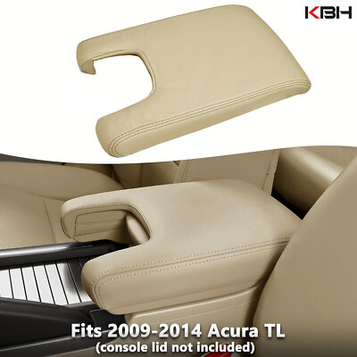 Fits 2009-2014 Acura TL Leather Console Lid Armrest Cover Beige Tan KBH