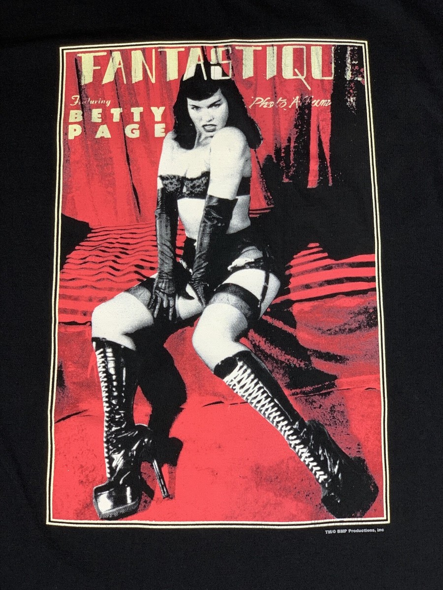 fashion victim betty page tシャツ 90s Bettie Page Fashion Victim T-shirt – Reware Vintage