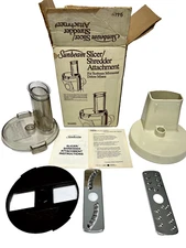 Sunbeam Slicer Shredder Attachment 94480 Sunbeam Mixmaster Deluxe Mixer VTG NICE