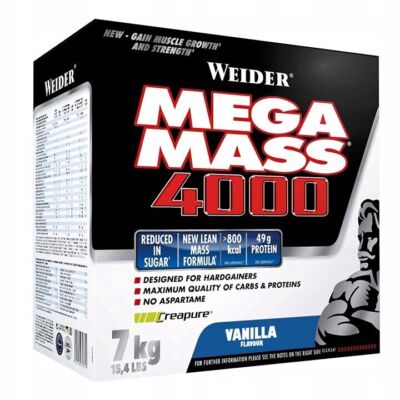 Weider - Mega Mass 4000 - 7kg - Gainer Shake - Vanille