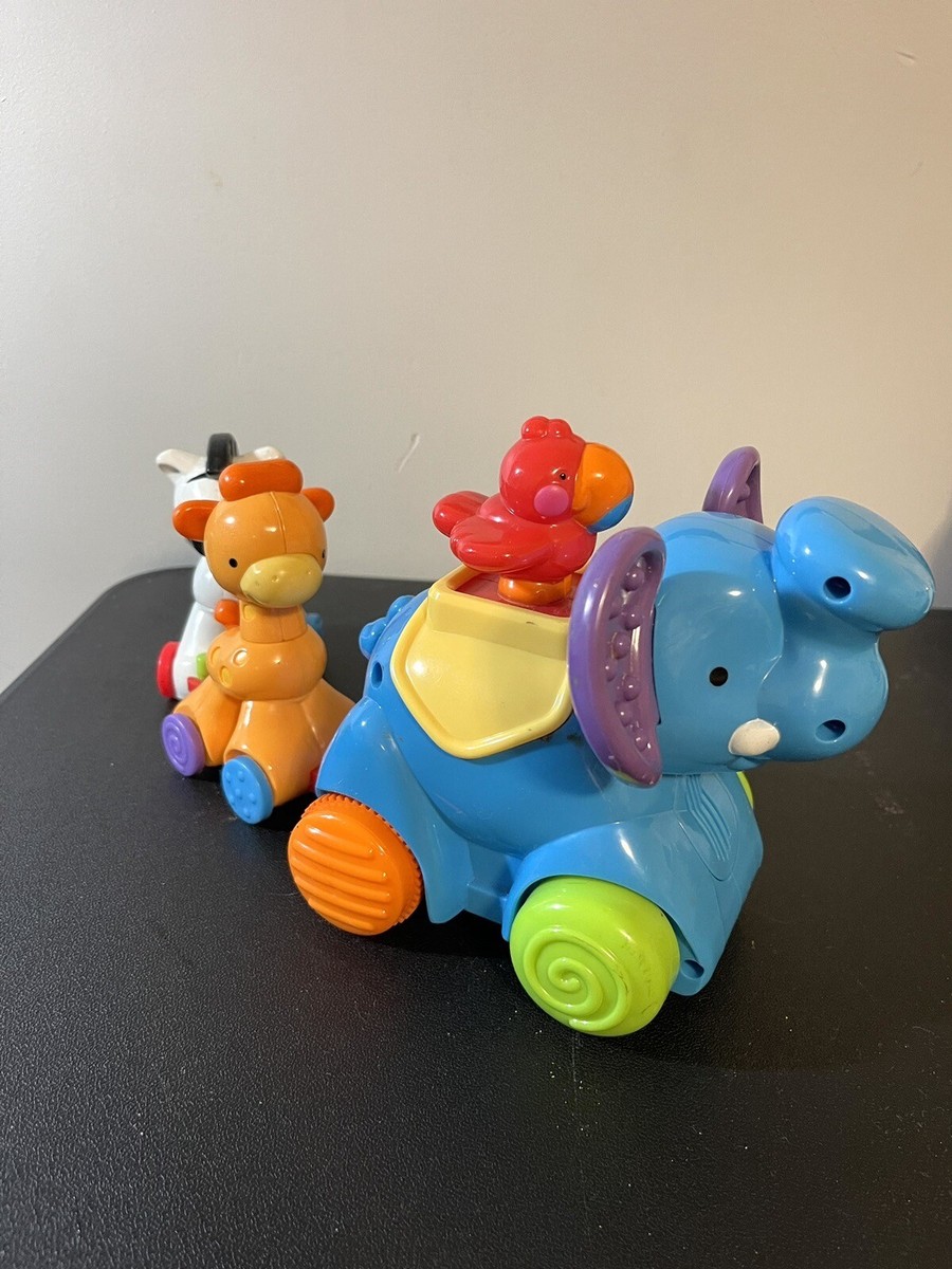 Fisher-Price Amazing Animals Push And Go Train Elephant Giraffe