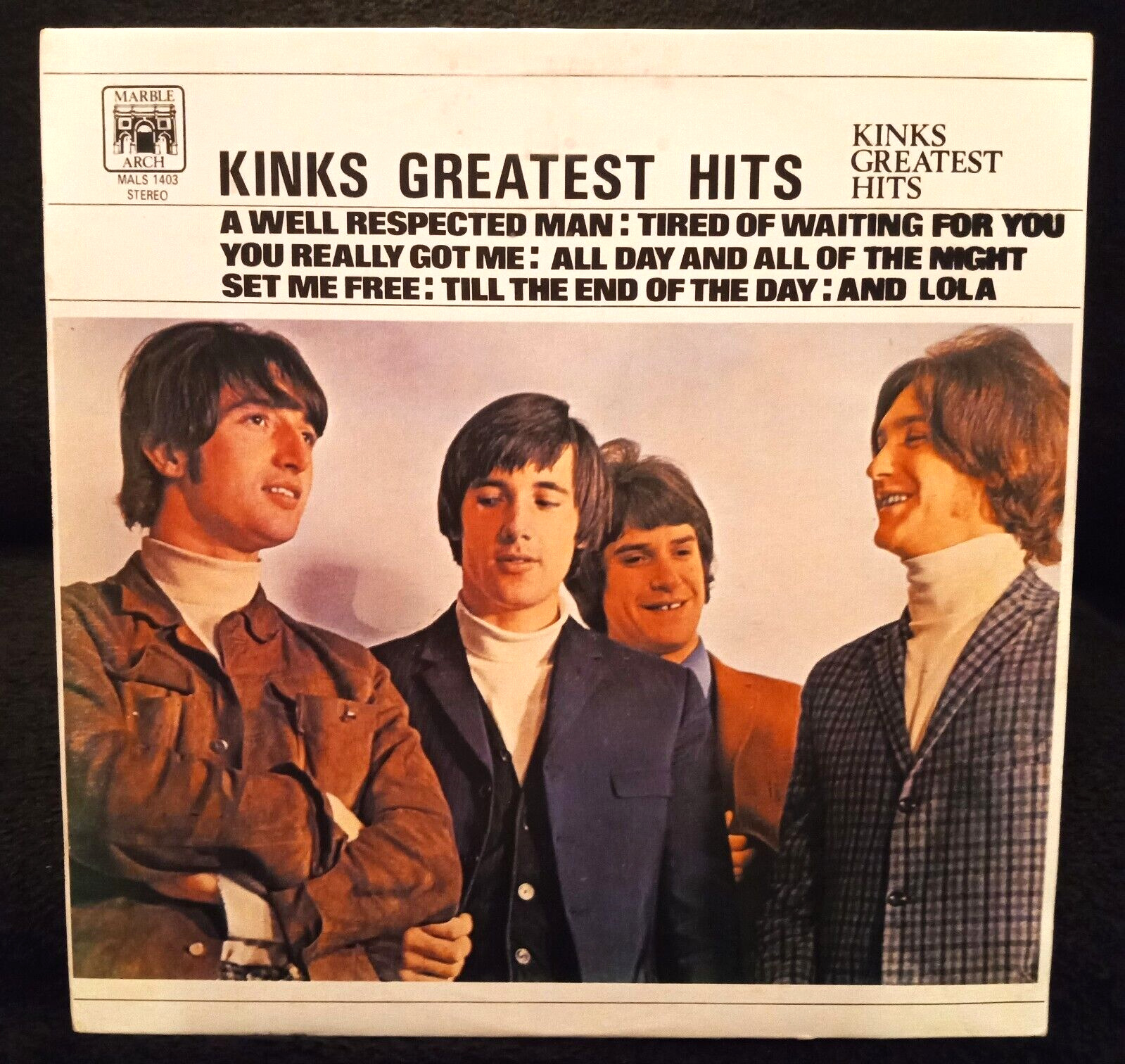 "KINKS GREATEST HITS" (RARE MINT VINYL / 1970 REISSUE / MALS 1403)