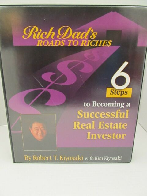 Rich Dad's Roads To Riches 6 Steps to become Sucessful Real Estate VHS/Workbooks
