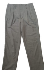 Polo Ralph Lauren, Purple Label Wool Pleated Wide Leg Pants, Grey, 6