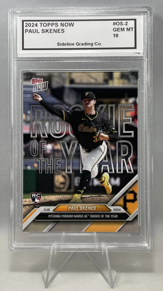 Paul Skenes Rookie Graded Gem Mint 10 2024 Topps Now #OS-2 Rookie of The Year RC - Image 2 of 4
