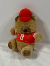 VTG Whataburger 80’s “Whatabear Grrr” 8" TEXAS LONGHORNS promo Plush Bear Toy