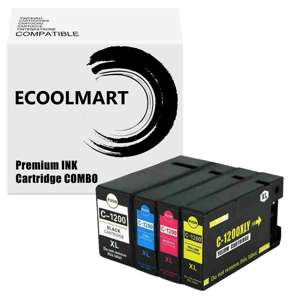 4PK Ink Cartridge Compatible for PGI1200XL PGI-1200XL MAXIFY MB2320 MB2120