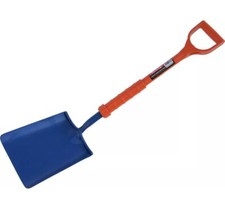 Insulated Square Mouth Shovel With Carbon Steel Head & Bs Standard Shaft & Grip