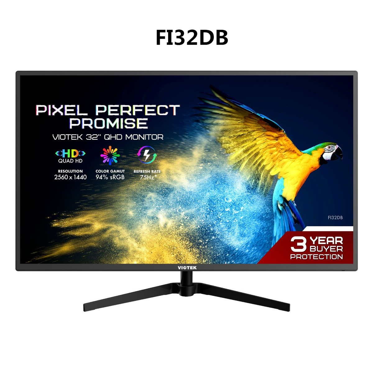 Viotek 32 Inch Ips 1440p 144hz A 32-inch Quad-HD 144Hz Curved