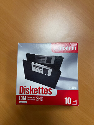 Imation IBM formatted 2HD, Disketten 10er Pack 1,44MB 3,5'' DS,HD