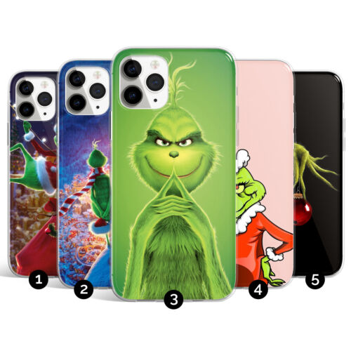Christmas Grinch Handyhülle Cover passend für iPhone 15 14 Pro Max 13 12 11 XR X Xs - Bild 1 von 9
