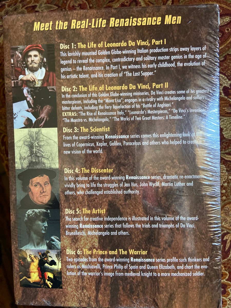 Da Vinci & Mysteries of the Renaissance DVD 6-Disc Set (Sealed
