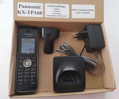 Panasonic KX-TPA60 + Gürtelclip + Ladestation + Netzteil