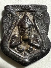PHRA RAHU LP NOY RARE OLD THAI BUDDHA AMULET PENDANT MAGIC ANCIENT IDOL#24