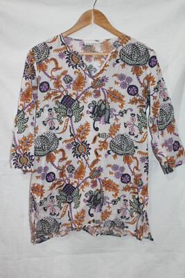 Roberta Roller Rabbit tunic Blouse Size US Small