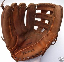 Vintage TONIX Winner 12" Right Handed Top Grain Cowhide Leather Baseball Glove