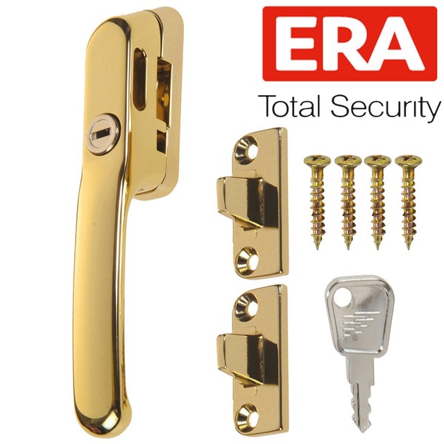 ERA Brass Locking Window Fastener Lock Handle Timber Vent Casement Stay Latch for sale online eBay