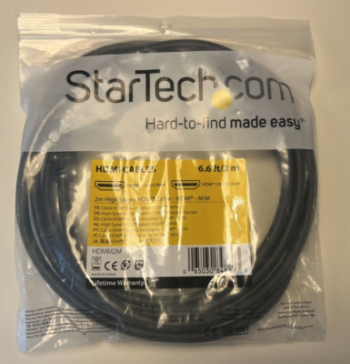 StarTech HDMI-Kabel mit Ethernet 2 m (6,6 Fuß) (HDMM2M)