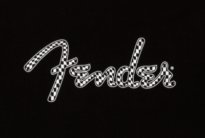 Fender® Spaghetti Wavy Checker Logo Tee, Black, XL, 9192411606 | eBay