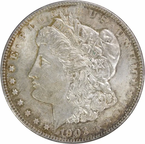 1903 Morgan Silver Dollar AU Slider Uncertified #465