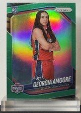 2025 Panini Prizm WNBA #103 Georgia Amoore Green Prizm Rookie Variation Mystics