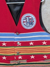 Pendleton Grateful Nation Wool Vest XL Military Tribute Native American Patriot