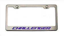 License Plate Frame [Purple Carbon Fiber "Challenger"]