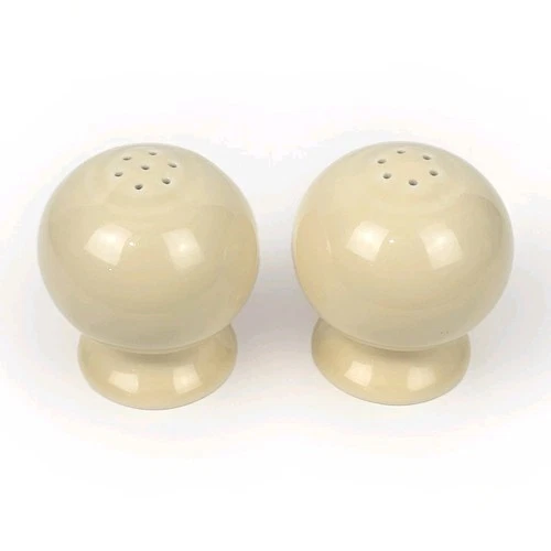 Fiestaware Fiesta Homer Laughlin Salt & Pepper Shakers Pair~Ivory~Unused