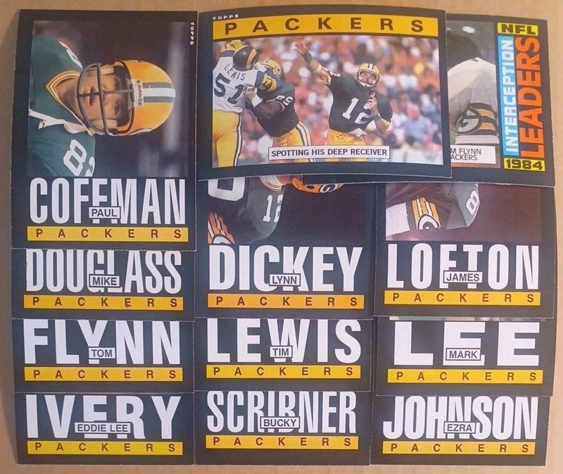 1985 TOPPS MASTER TEAM SET 12/12 GREEN BAY PACKERS LOFTON HOF DICKEY NM/MT 06344