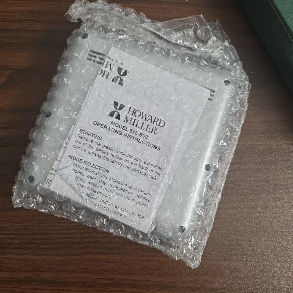 HOWARD MILLER WEATHER VIEW TABLETOP CLOCK 645-693 Asu Arizona State University F - Image 3 of 4