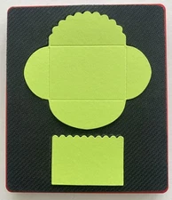 Sizzix Large Red Original Die Cutter ~ CARD & ENVELOPE MINI SCALLOP ~ Letter Cut