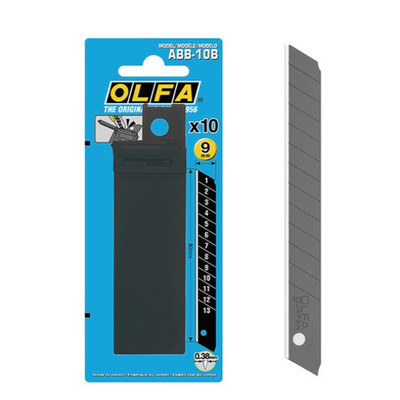 OLFA ABB-10B Ultra Sharp 9mm Blades 10PCS w/ Disposal Case Japan