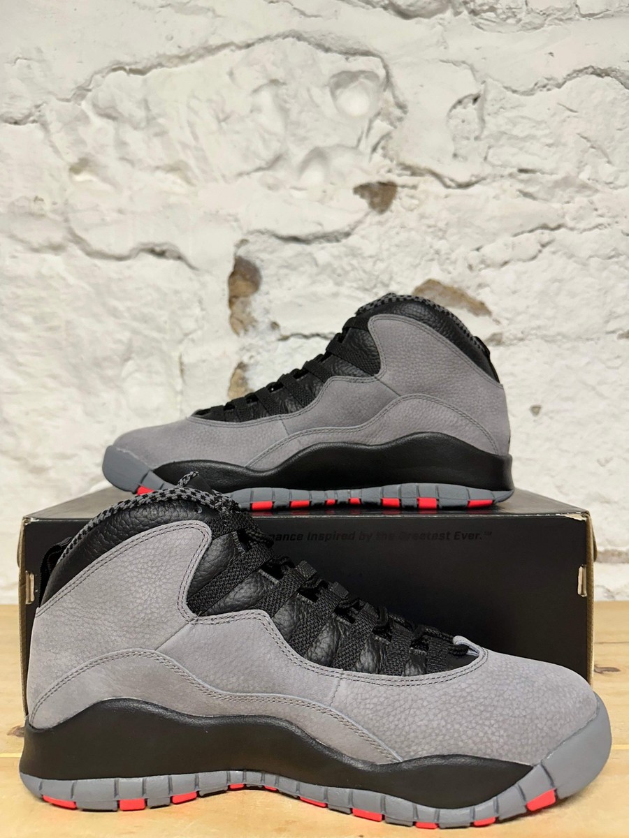 Mens NIKE AIR JORDAN 10 RETRO sz6.5 GREY BLACK Nike Air Jordan 10 Retro 2025 Shadow HJ6779-001 Men main image 3