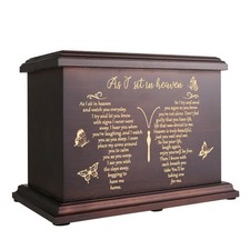 Cremation Memorial Urns for Human Ashes Adult Male Female, Wooden Urns Box an...