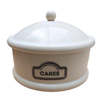 The Working Kitchen ''Cakes'' Creme Kunststoff Vorratsdose Vintage 24 cm D