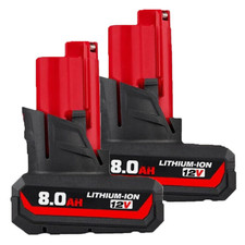 2Pack 8.0Ah Battery For Milwaukee for M12 LITHIUM Extended Capacity 48-11-2460