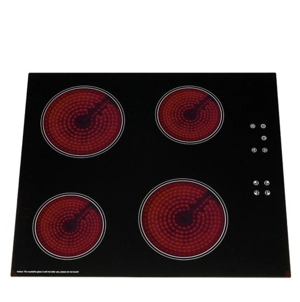 SIA CERH60BL 60 cm 4 zonas control táctil placa cerámica eléctrica en negro