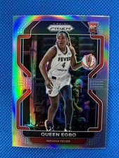 2022 #190 Queen Egbo WNBA Panini Prizm Basketball Silver Prizm Fever RC