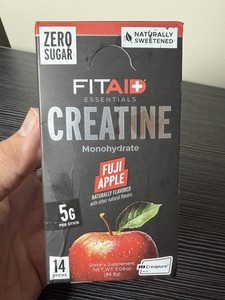 Essentials, Creatine Monohydrate, Fuji Apple, 14 Sticks, 0.22 oz (6.2 g) Each