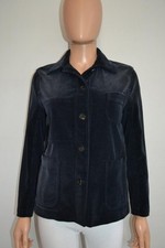 Christian Dior Navy Corduroy Button Front Collared Jacket Size F 38/US 6