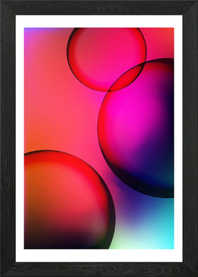 Bubble Gradient Minimal Gerahmtes Wandbild Poster Leinwanddruck Bild